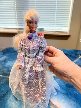 Barbie handmade Purple dress and Barbie